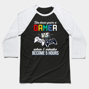 Gamer Funny Saying Controller Console Gaming Baseball T-Shirt